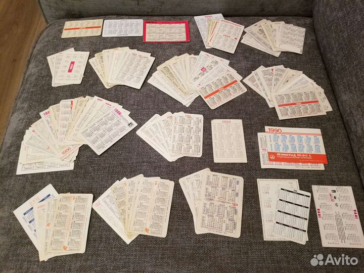 Коллекция календариков 70ых, 80ых, 90ых. 100шт