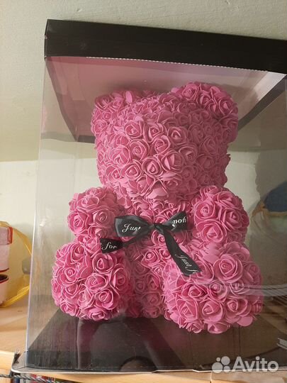 Медведь из роз
