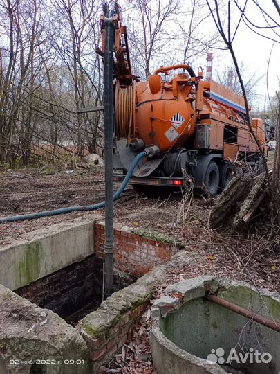 Прочистка канализации Гидродинамическая прочистка