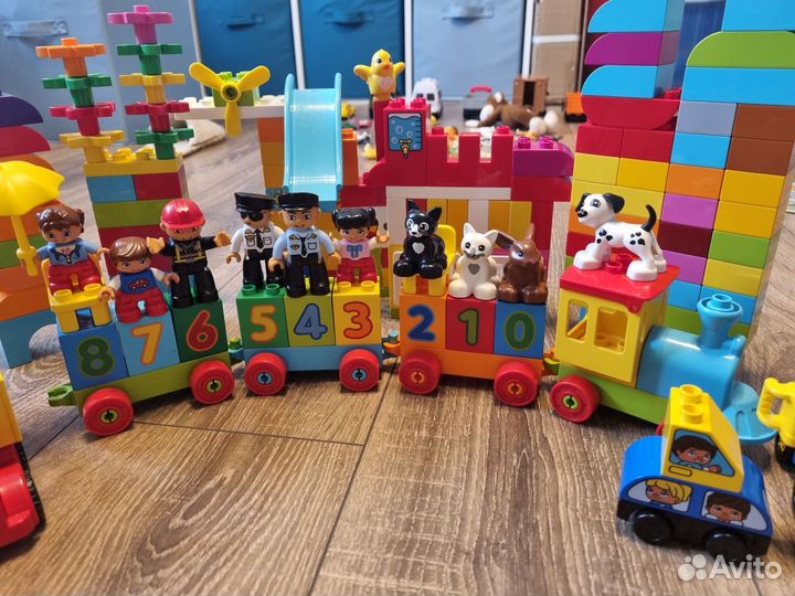 Lego duplo + фигурки животных
