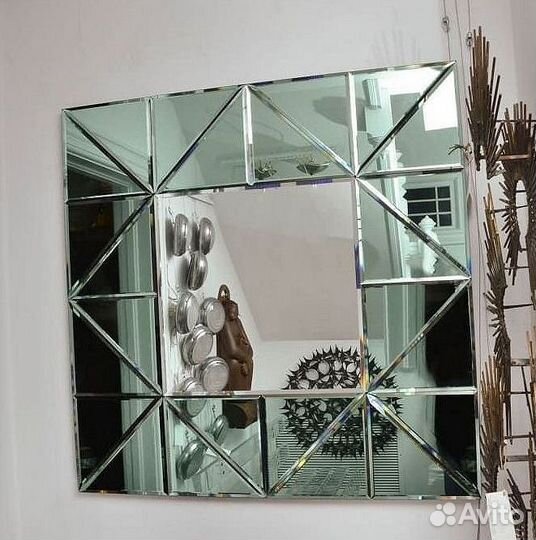 Зеркальная плитка на кухне