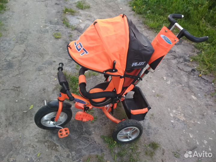 Велосипед-коляска с ручкой, б/у