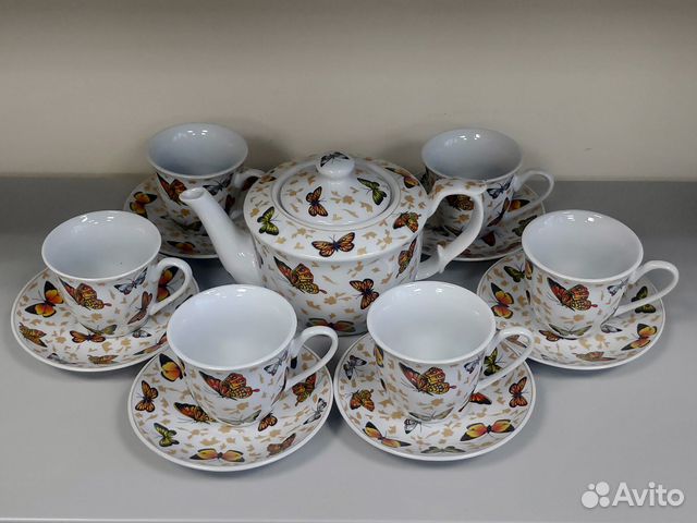 Сервиз чайный VaBene бабочки