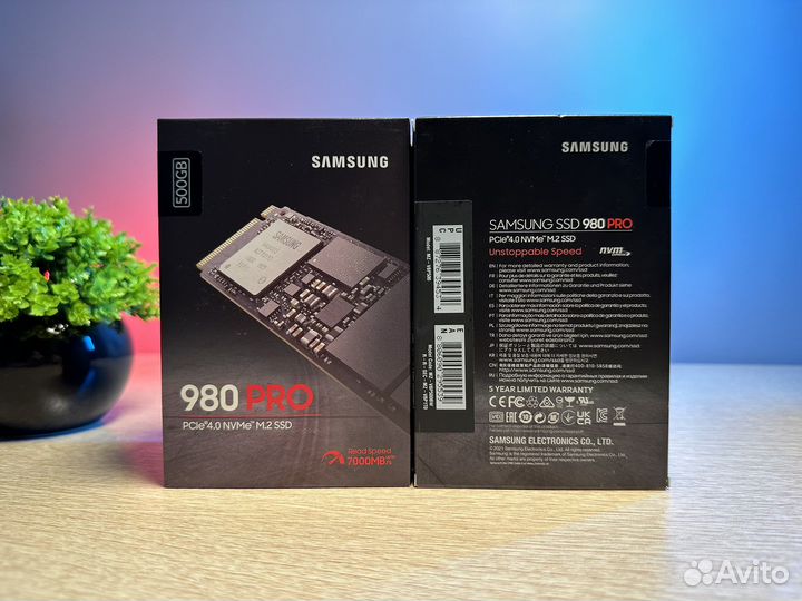 Samsung 980 PRO 500 gb новые оригинал