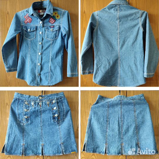 Юбка, рубашка джинсовая jordache