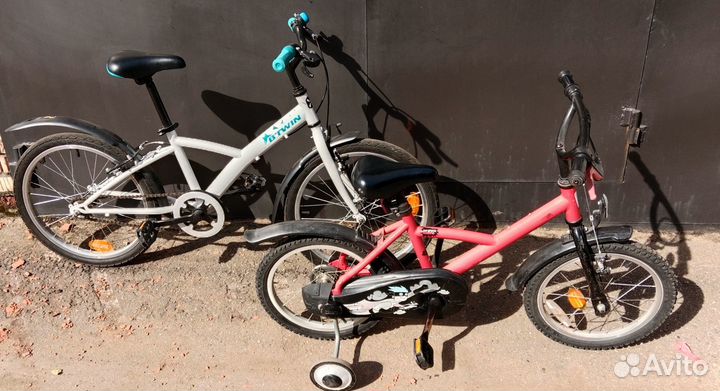 Детский велосипед на 7-10 и 4-6 лет 20 и 16 дюймов