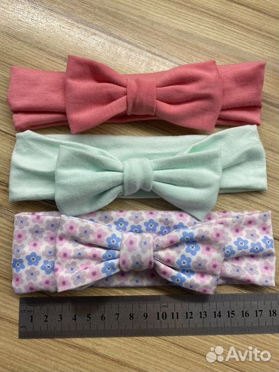 Повязки на голову для малышки 3шт