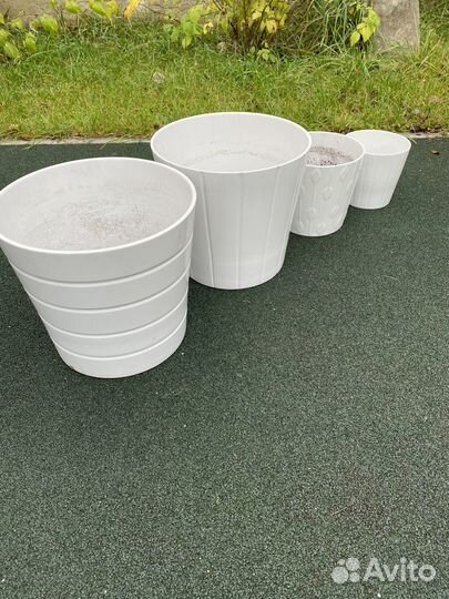 Кашпо керамика IKEA (сет из 7 шт)