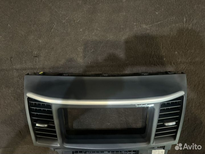 Рамка магнитолы Mitsubishi lancer 10 рестайлинг