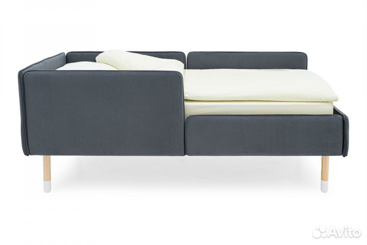 Детская кровать диван с мягкими бортиками