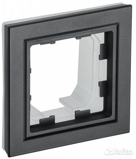 Рамка 1-м IP44 brite ру-1-брч-44 черн. IEK BR-M12