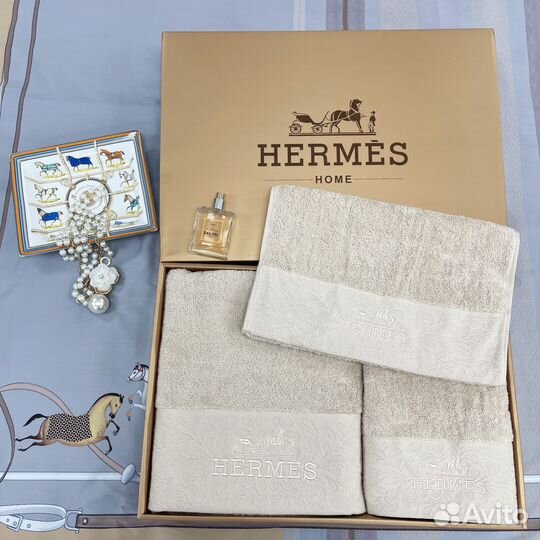 Полотенца Hermes набор 3 шт. Люкс Хлопок