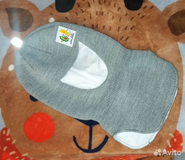 Шапка шлем для мальчика р.50-52