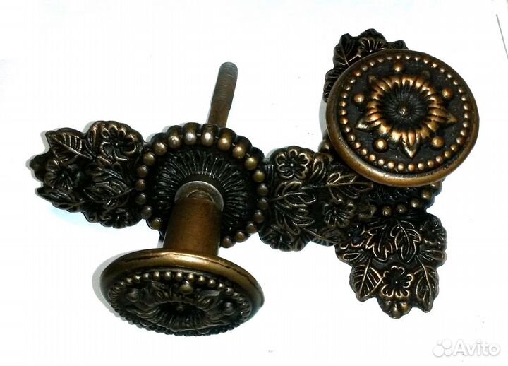 Ручки дверные (комплект бронзовых ручек (1шт)