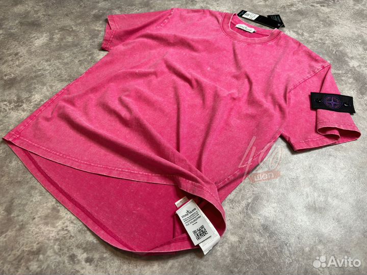 Футболка Stone Island pink paradise