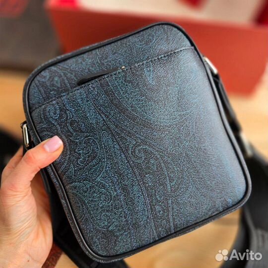 Сумка планшет мужская Etro канва кожа