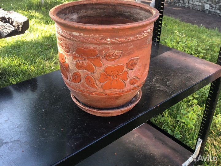 Цветочные горшки керамика б/у