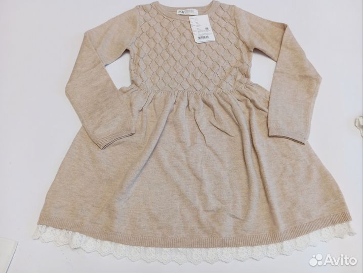 Вязаное платье hm новое для девочки