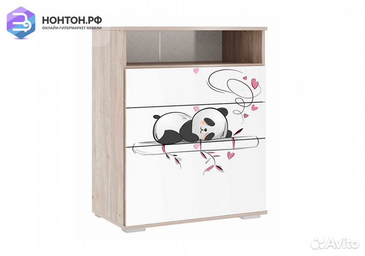 Комод Панда 27.01 дуб мария / белый