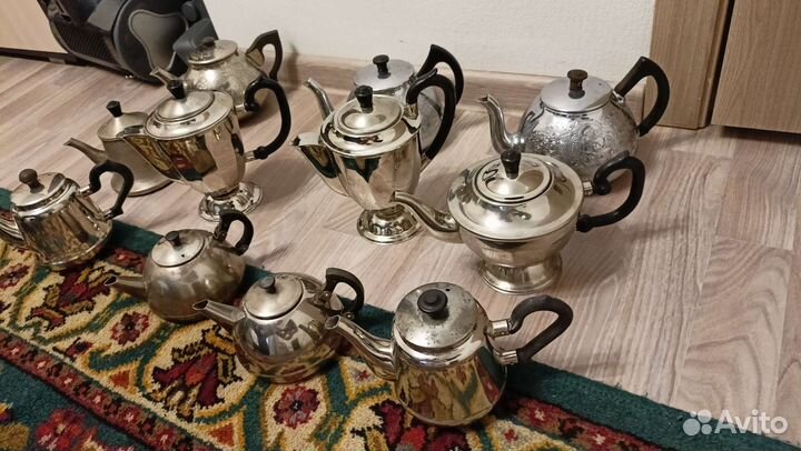 Чайник заварочный СССР мельхиор