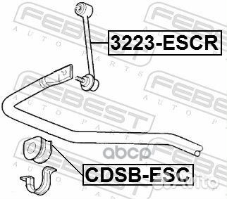 Тяга стабилизатора задняя 3223escr Febest