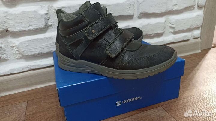 Ботинки осенние на байке 37 размер, 24,5 стелька