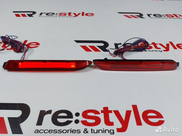 Катафоты Lexus Неоновые Красные