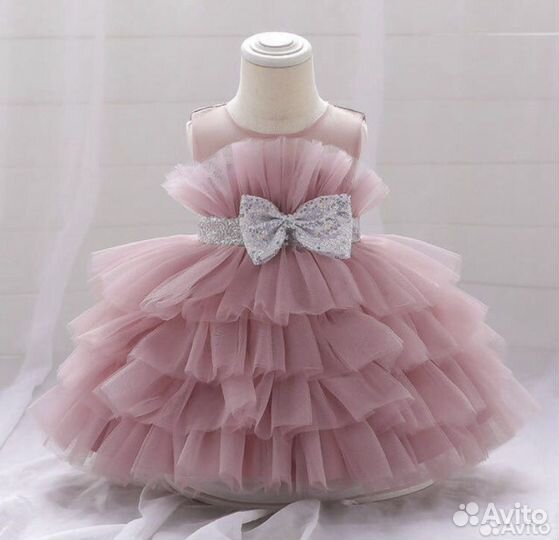 Шикарное, нарядное платье для девочки 86-92