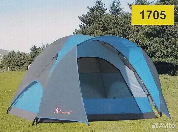 Палатка туристическая трехместная 220х220 1705