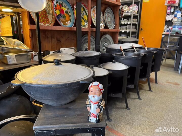 Казан чугунный 12 л Узбекский Наманган