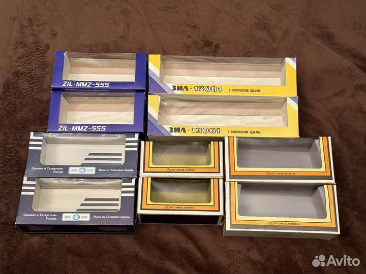 Коробки для грузовых моделей СССР 1:43 ЗИЛ