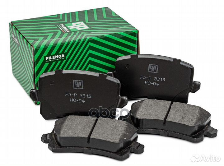 Колодки тормозные дисковые зад прав/лев GOL