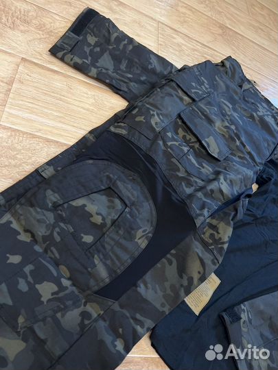 Тактический костюм G3 летний черный мультикам