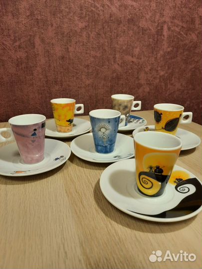 Кофейный сервиз (фарфор), 6 персон