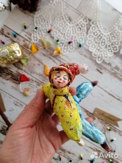 Ёлочные игрушки из ваты