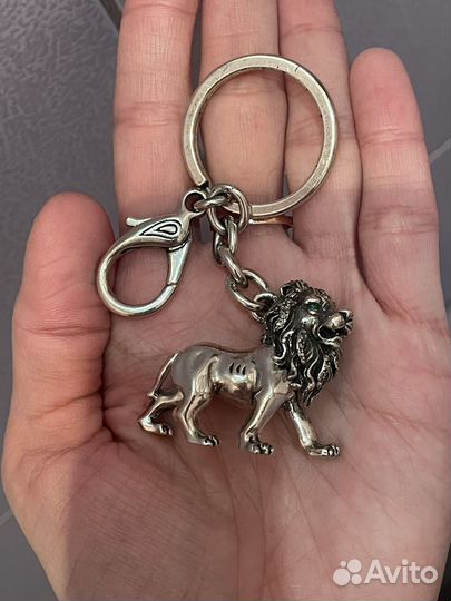 Брелок лев серебряное покрытие Astra Aggeni
