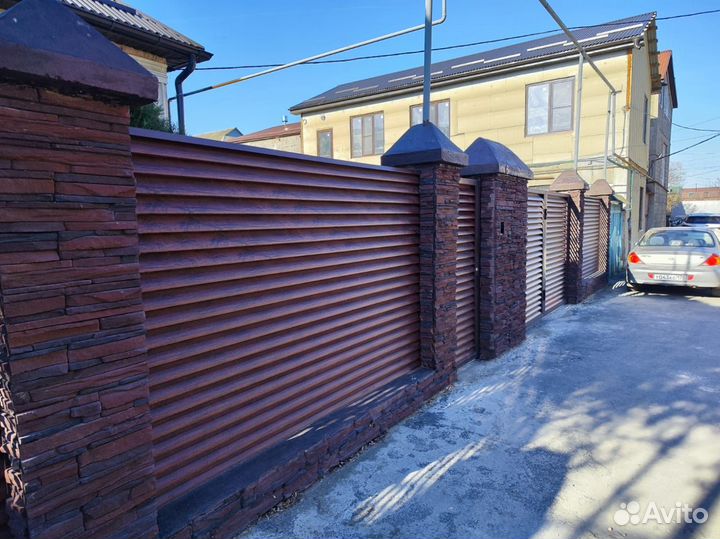 Заборы из ламелей