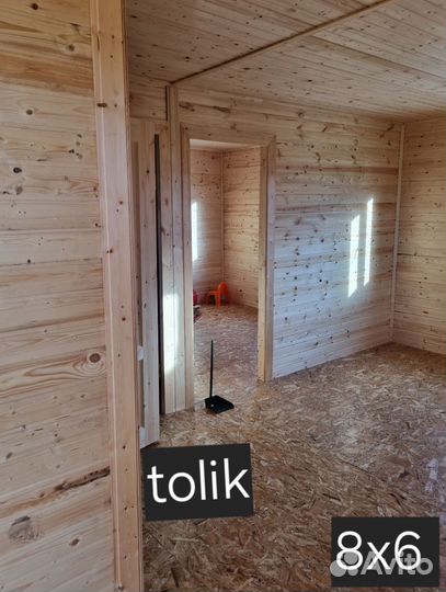 Дачный дом размер 8х6 под ключ