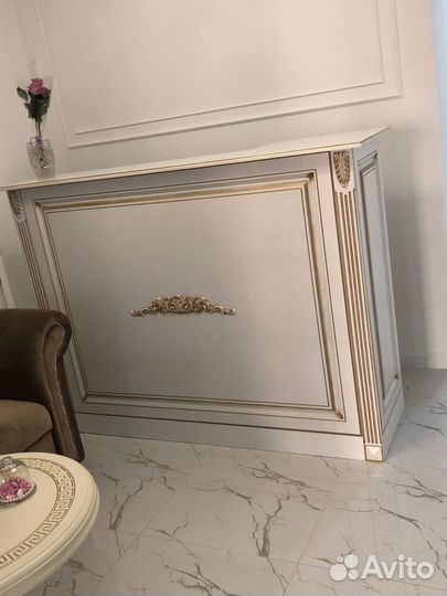 Ресепшн стойка «Классика» с золотом