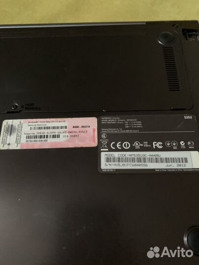 Ноутбук samsung