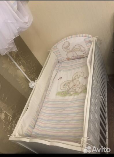 Балдахин и бортики в детскую кроватку