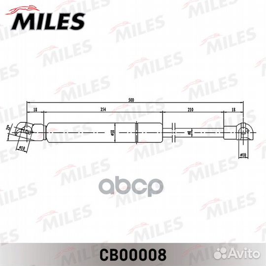 CB00008 Амортизатор кр. багажника VW golf