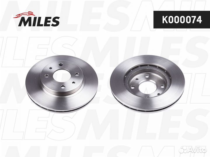 Диск тормозной передний miles K000074
