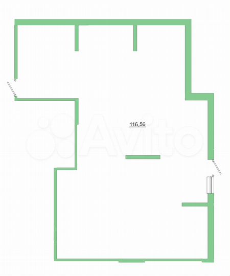 Коммерческое в новом ЖК, 116.56 м²