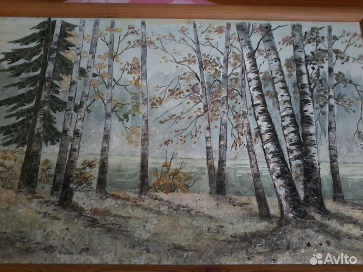 Картина в деревянной раме