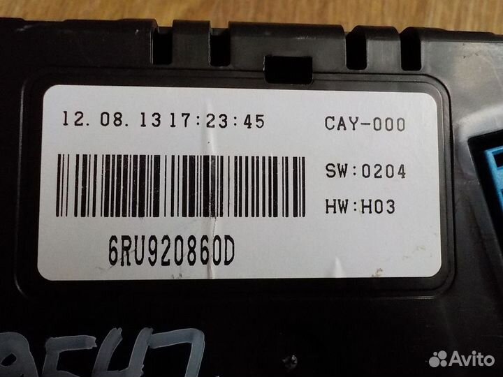 Щиток приборов volkswagen Polo 2011-2020