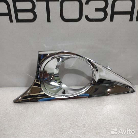 Рамка птф левая toyota camry 50 хром дорестайлинг