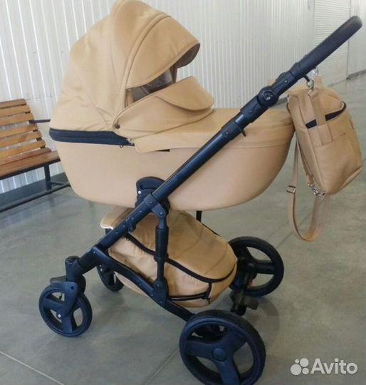 Коляска-трансформер Stars ECO 2 в 1 Эко-кожа