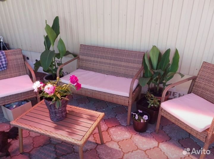 Мебель из ротанга набор садовой мебели Лиссабон