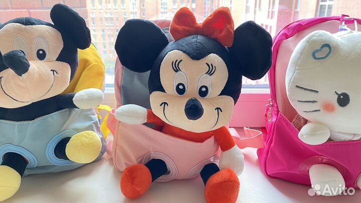 Детский рюкзак игрушка с героями мультиков